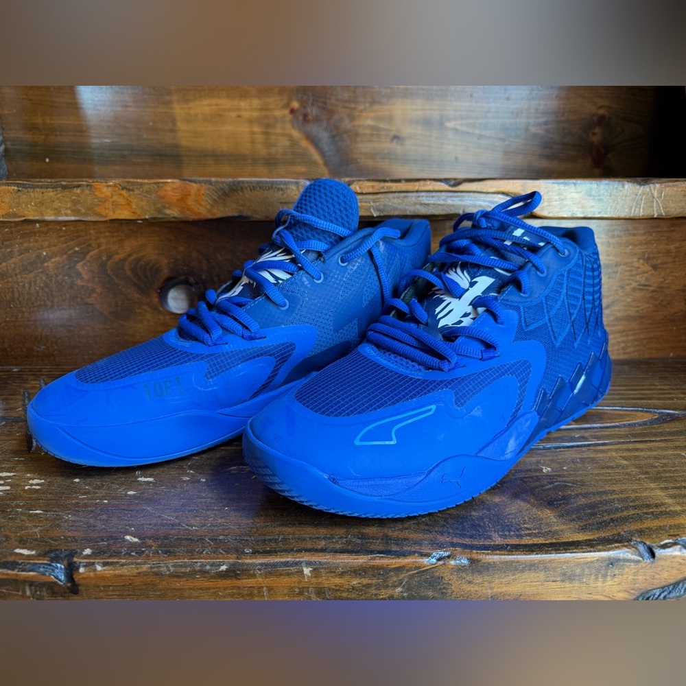 PUMA MELO MB.01 Mens Size 13 LaMelo Melo Blazing Blue 309770 01 WITHOUT BOX